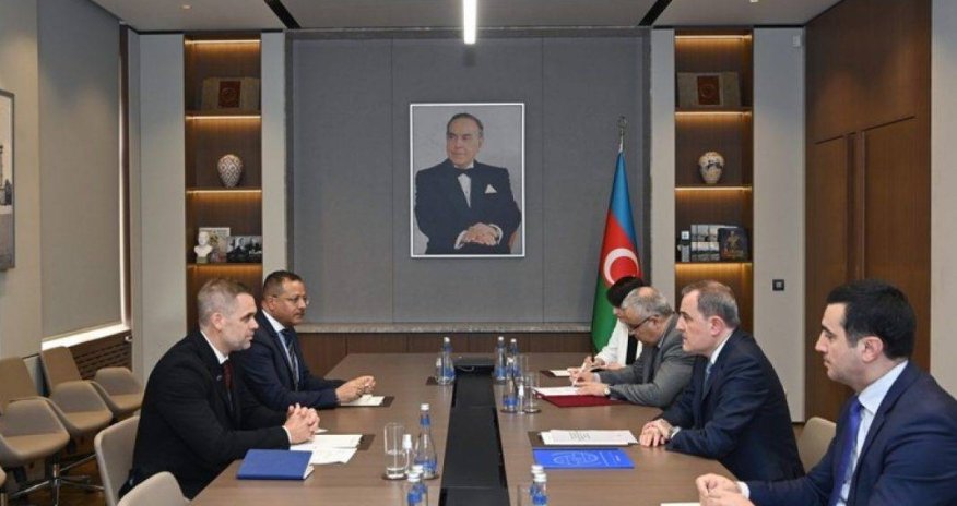 Ceyhun Bayramov Beynəlxalq Miqrasiya Təşkilatının missiya rəhbərini qəbul edib