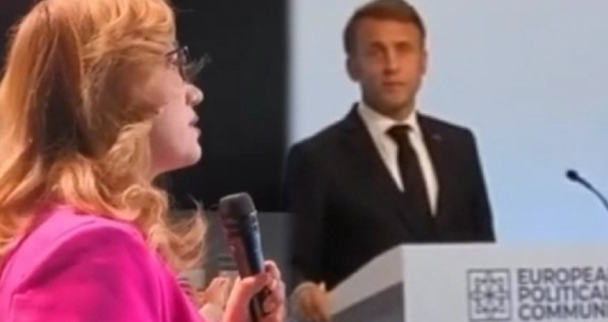 Makron azərbaycanlı jurnalistin sualına qərəzli cavab verib - Video