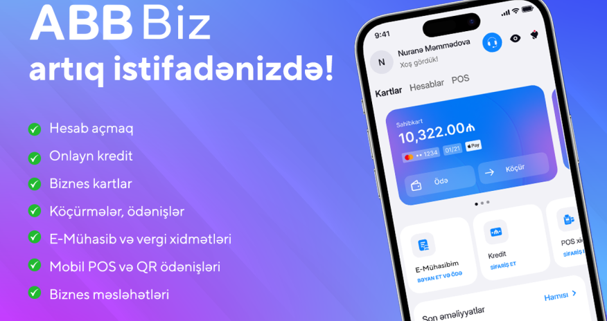 ABB kiçik sahibkarlar üçün yeni  tətbiq təqdim etdi!