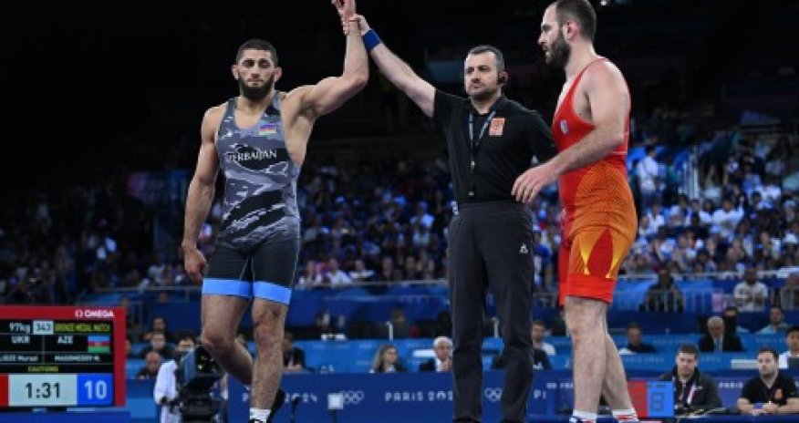 Paris-2024: Azərbaycan güləşçisi bürünc medal qazanıb