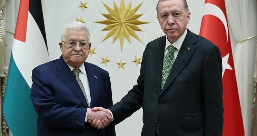 Ərdoğan Mahmud Abbasla görüşüb