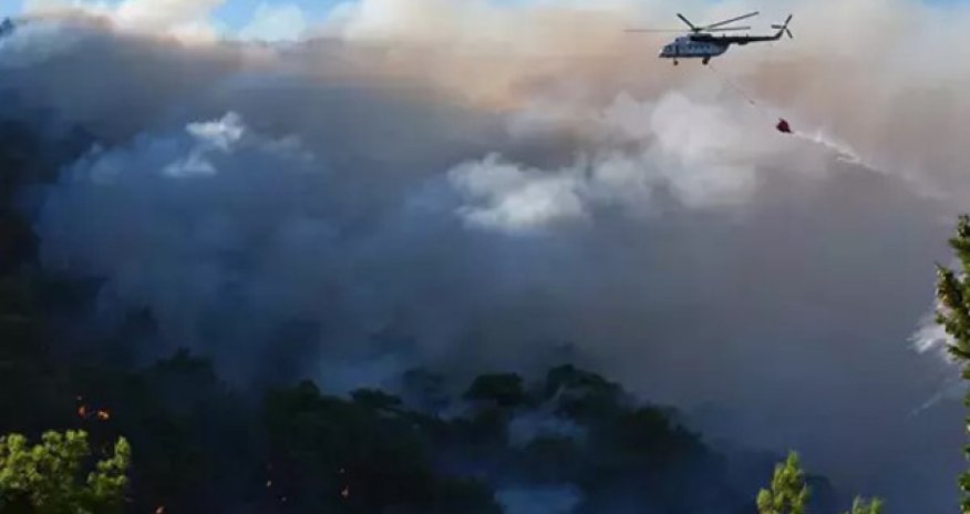 Türkiyədə yanğınlarla bağlı 3 mindən çox sakin təxliyə olunub