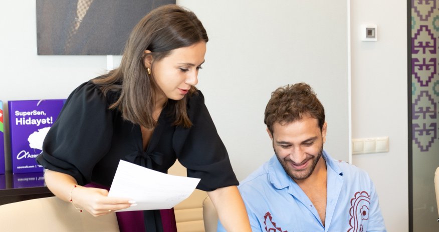 Azercell met with Olympic champions