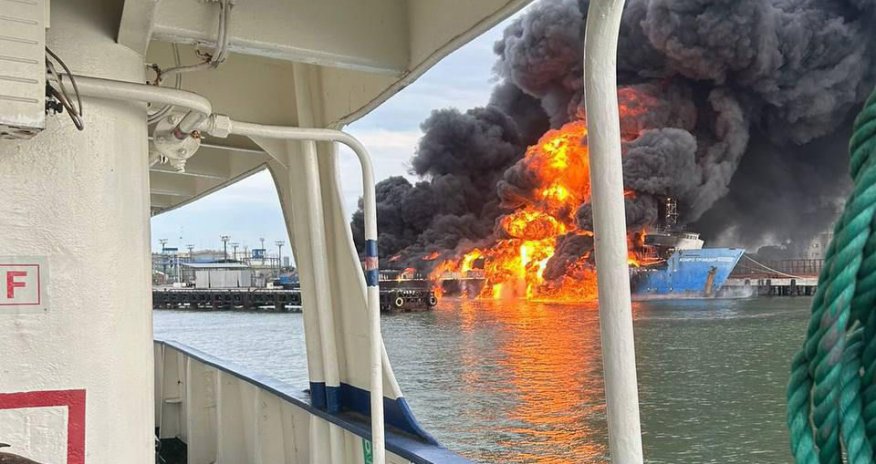 Ukrayna Rusiyanın ən böyük limanını partladıb