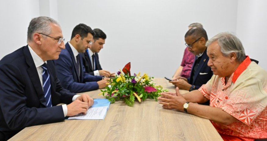 Muxtar Babayev BMT-nin Baş katibi ilə görüşüb