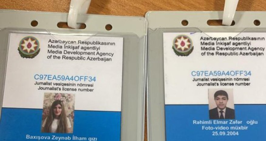 Seçkidə saxta jurnalist vəsiqələri aşkarlanıb