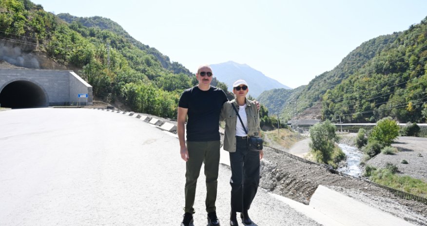 Əliyev xanımı ilə Kəlbəcərə gedib - Yenilənib