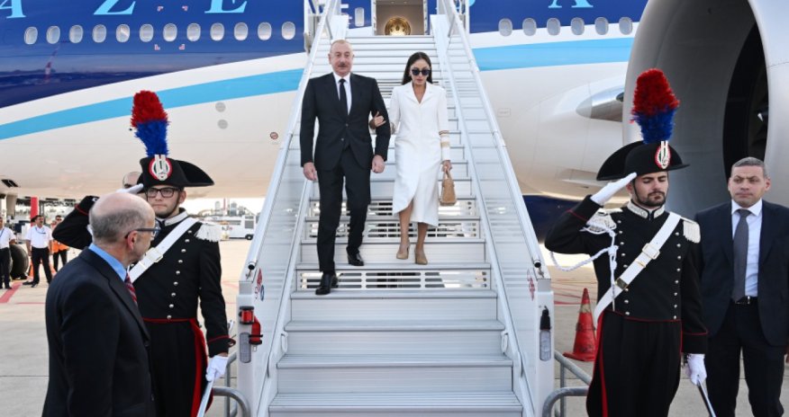 Prezident və xanımı Milana gedib