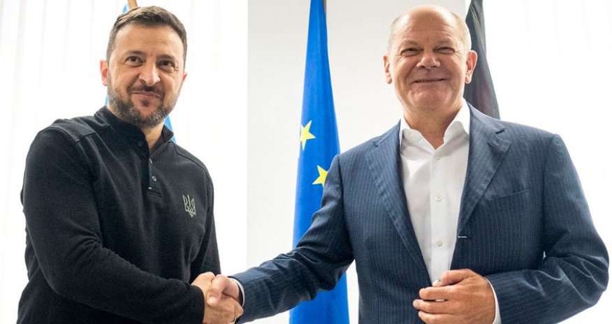 Scholz meets Zelenskyy in Frankfurt