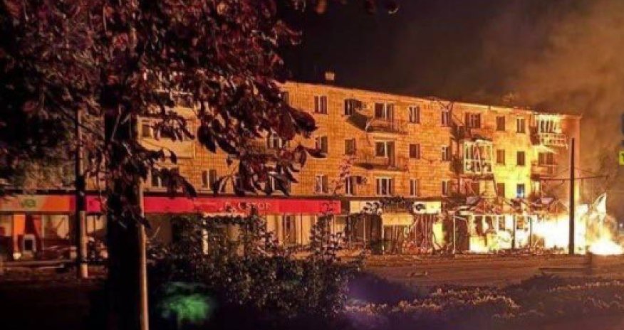 Налет «шахедов» на украинский город: нет света, пожары, жертвы