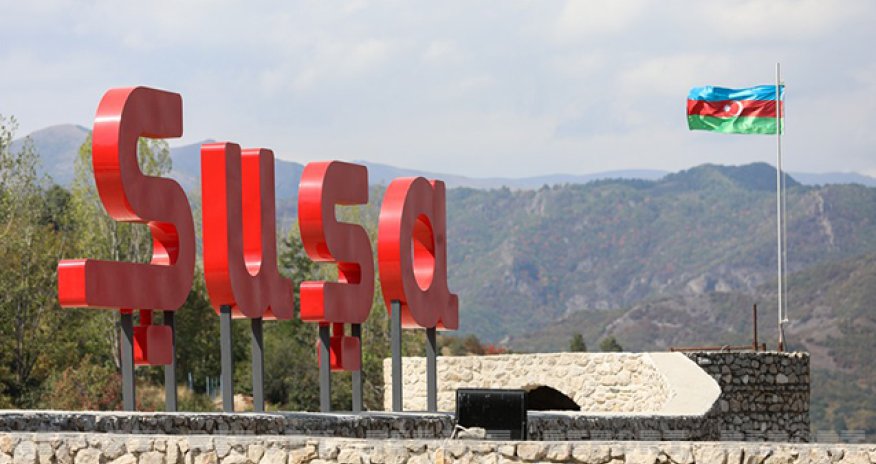 Şuşada Bayraq Meydanının açılışı olub