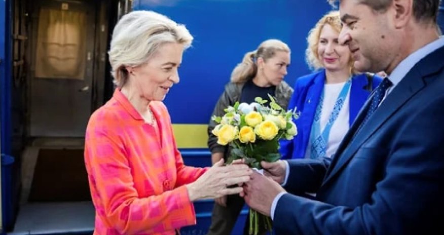 Урсула фон дер Ляйен в Киеве