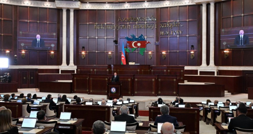 Prezident Milli Məclisdə çıxışında ölkə qarşısında duran bəzi vəzifələri açıqlayıb