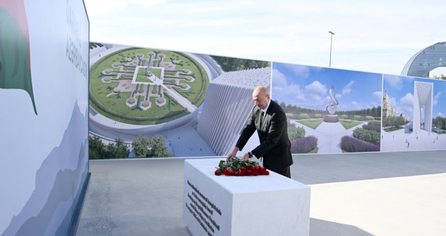 Prezident İlham Əliyev Zəfər parkında olub