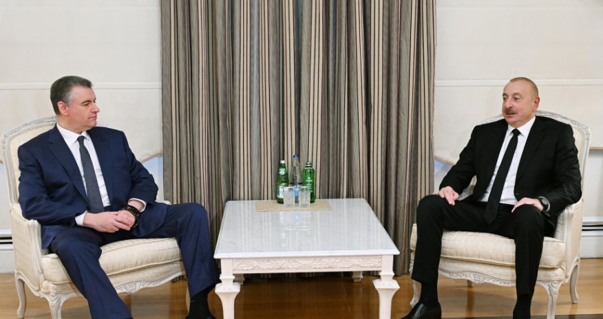 İlham Əliyev Leonid Slutskini qəbul edib