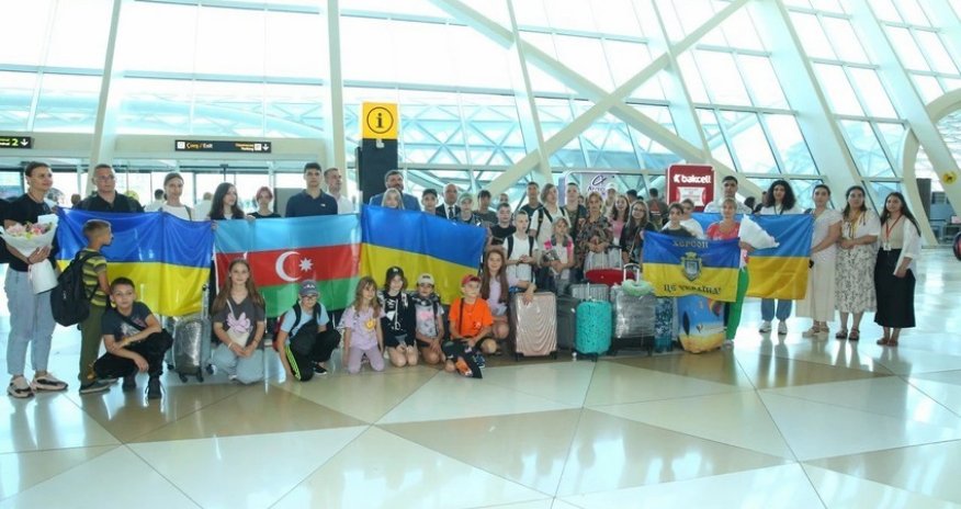 30 more children from Ukraine arrive in Azerbaijan for rehabilitation