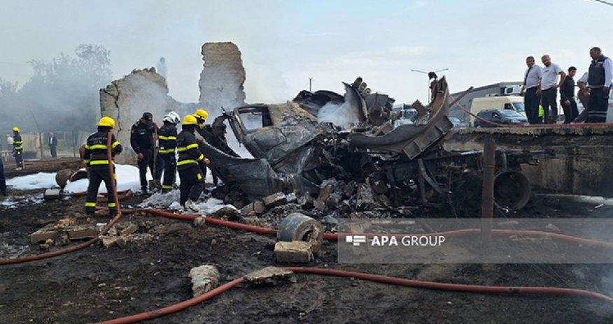 Yanacaqdaşıyan yük maşını yandı, sürücü öldü - Yenilənib