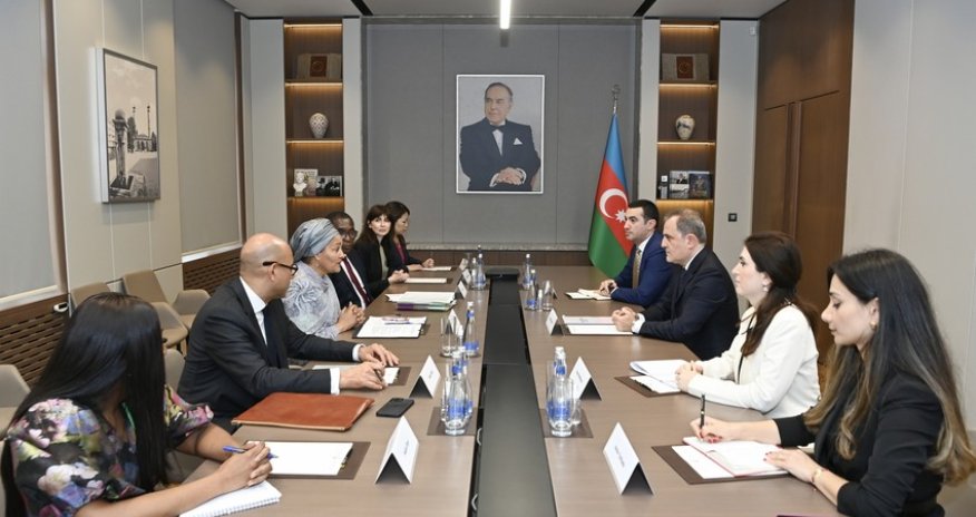 Ceyhun Bayramov BMT Baş katibinin müavini ilə görüşüb