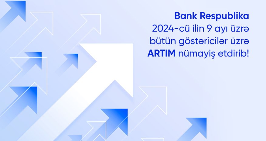 Bank Respublika üçüncü rübdə bütün göstəricilər üzrə artım nümayiş etdirib