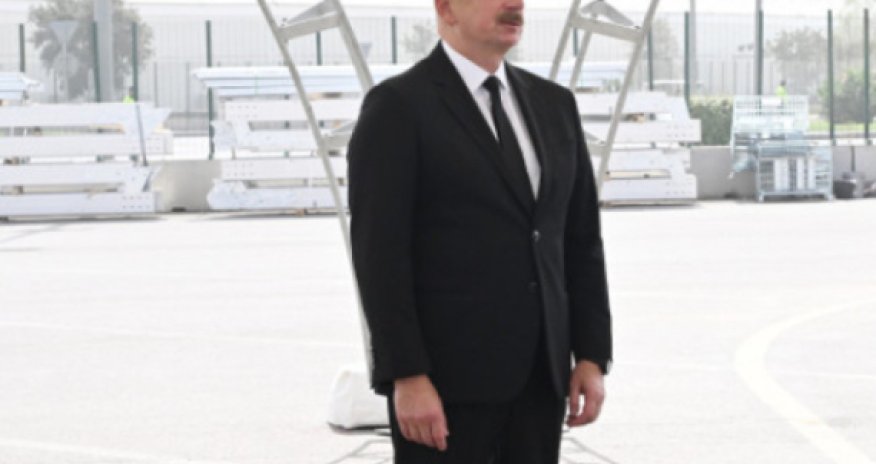 İlham Əliyev Olimpiya Stadionunda olub