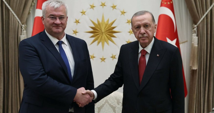 Ərdoğan Ukraynanın XİN rəhbərini qəbul edib