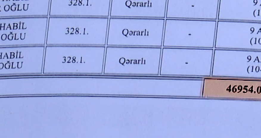 Sürücüyə 47 minə yaxın cərimə yazılıb - Video 