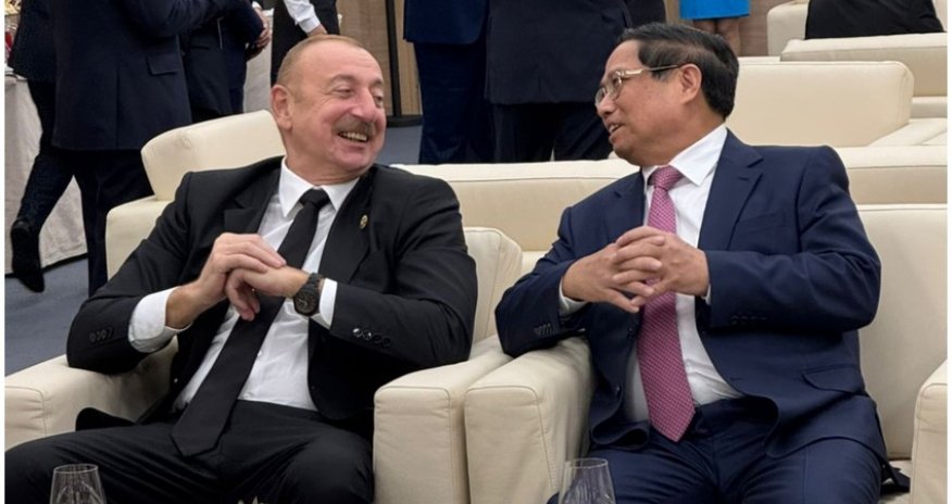 Президент Азербайджана пообщался в Казани с премьер-министром Вьетнама