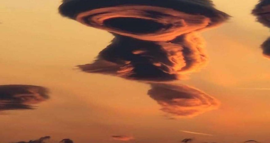 Havada nadir buludlar tapılıb - Fotolar