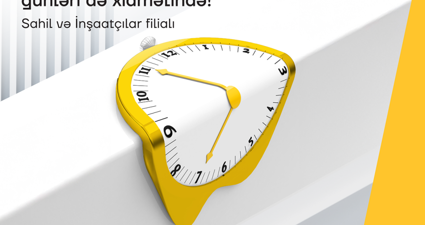 Yelo Bank filiallarında xidmət vaxtı uzadıldı