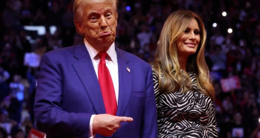 СМИ: Появление Мелании Трамп на митинге в Нью-Йорке шокировало толпу