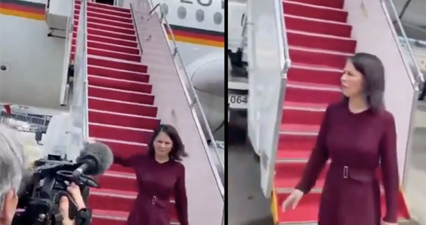 Alman naziri Çində qarşılayan olmadı - Video