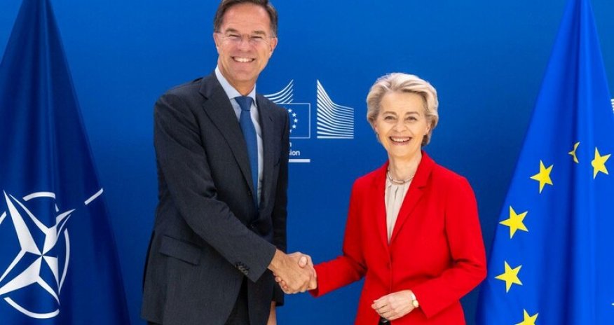 Ursula von der Leyen NATO Baş katibi ilə görüşüb