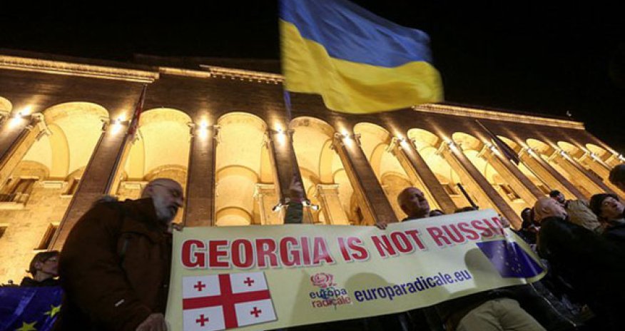 Tbilisidə yenidən etiraz aksiyası keçirilir