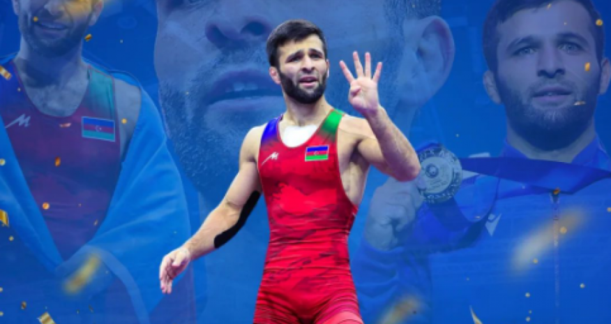 Azərbaycanlı güləşçi dördqat dünya çempionu olub