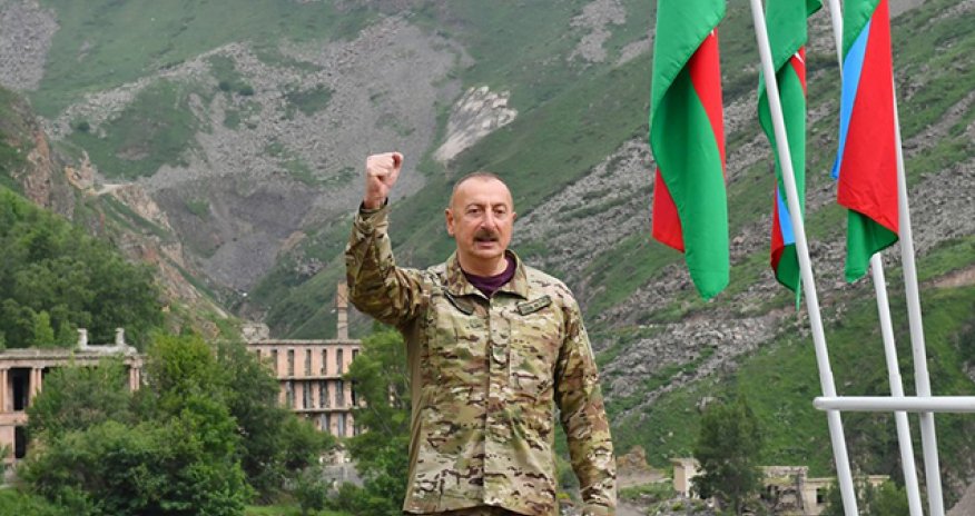 Ильхам Алиев поделился публикацией по случаю четвертой годовщины освобождения города Шуша