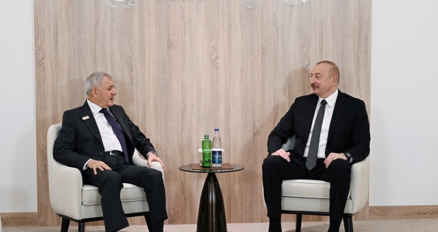 Президент Ильхам Алиев встретился с иракским коллегой