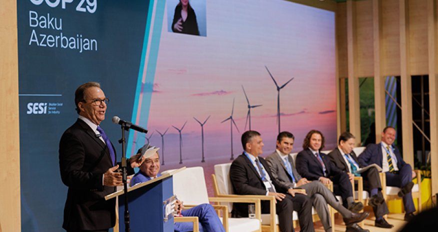 COP29-un Yaşıl Zonasında panel sessiyası baş tutub