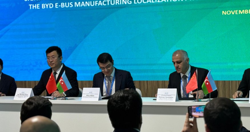 Azərbaycan Çinin BYD şirkəti ilə müqavilə imzalayıb