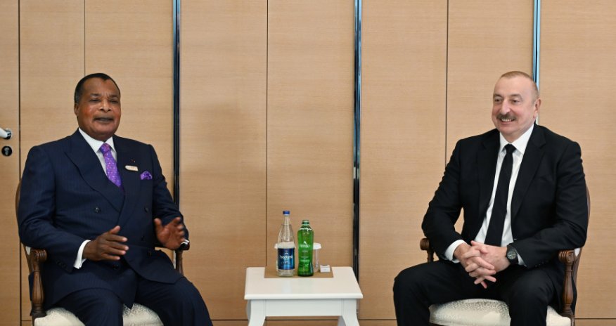 Prezident İlham Əliyev Konqo Prezidenti ilə görüşüb