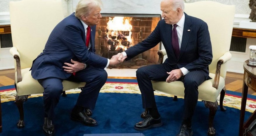 Tramp Ağ Evdə Baydenlə görüşüb