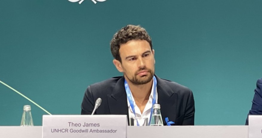 British actor Theo James demands support for refugees affected by climate change