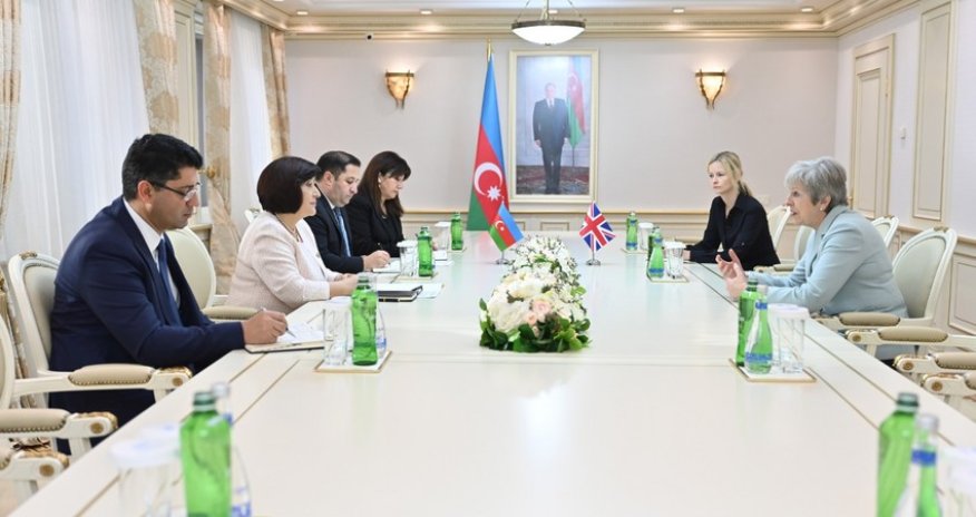 Sahibə Qafarova Böyük Britaniyanın keçmiş baş naziri ilə görüşüb
