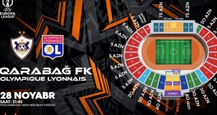 “Qarabağ” - “Lion” matçının bilətləri satışa çıxarılır