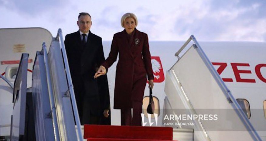 Polşa prezidenti Ermənistana səfər edib