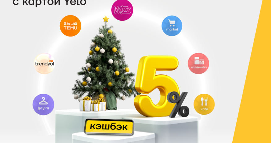 Возможности кэшбэка с картой Yelo в декабре!