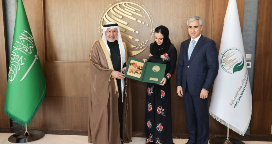 Leyla Əliyeva Ər-Riyadda Kral Salman Mərkəzinin rəhbəri ilə görüşüb