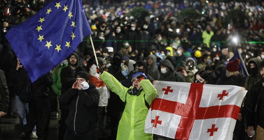 Gürcüstanda növbəti etirazlar keçirilir