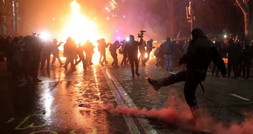 Georgian Interior Ministry says 143 policemen suffered injuries over 5 days of protests