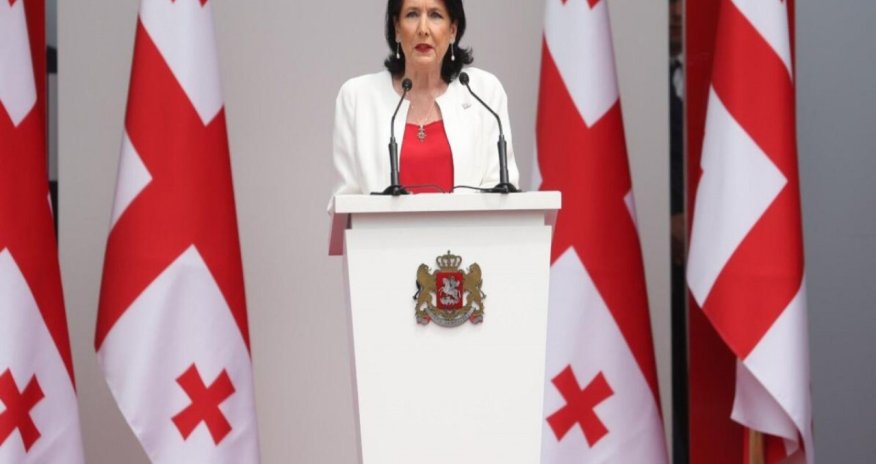 Zurabişvili xarici tərəfdaşlarına çağırış edib