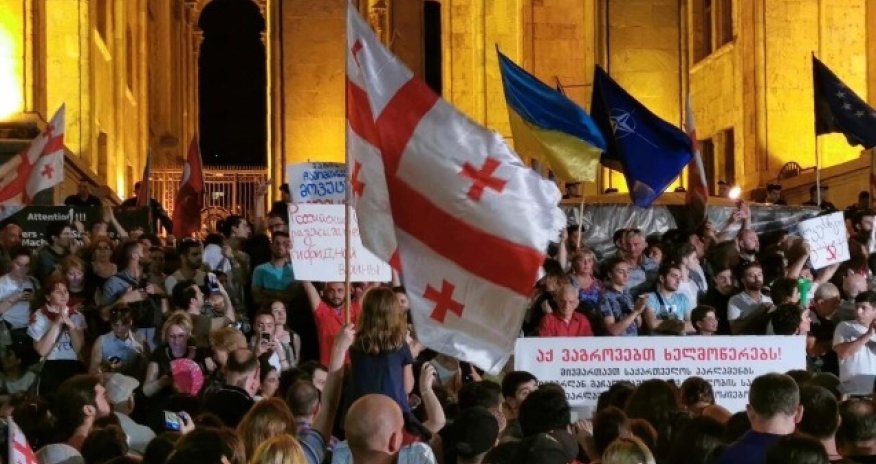 Tbilisidə növbəti etiraz aksiyası keçirilir